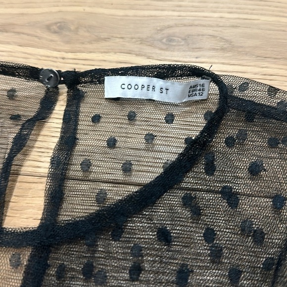 COOPER ST
Rosie Lace Ruffle Dress - Black womens size 12 NWT Nordstrom - Picture 6 of 11